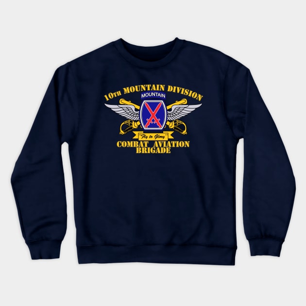 Combat Aviation Brigade, 10th Mountain Division Crewneck Sweatshirt by MBK